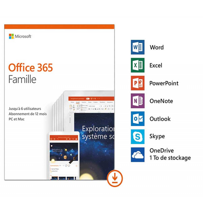 Office 365 Home French Subscr 1YR Africa Only Mediale